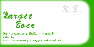 margit boer business card